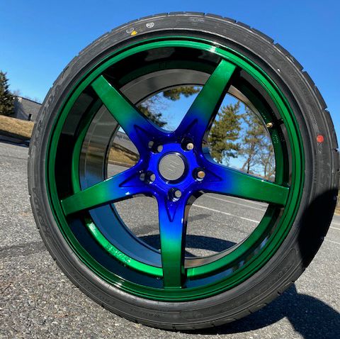 Blue & Green Fade