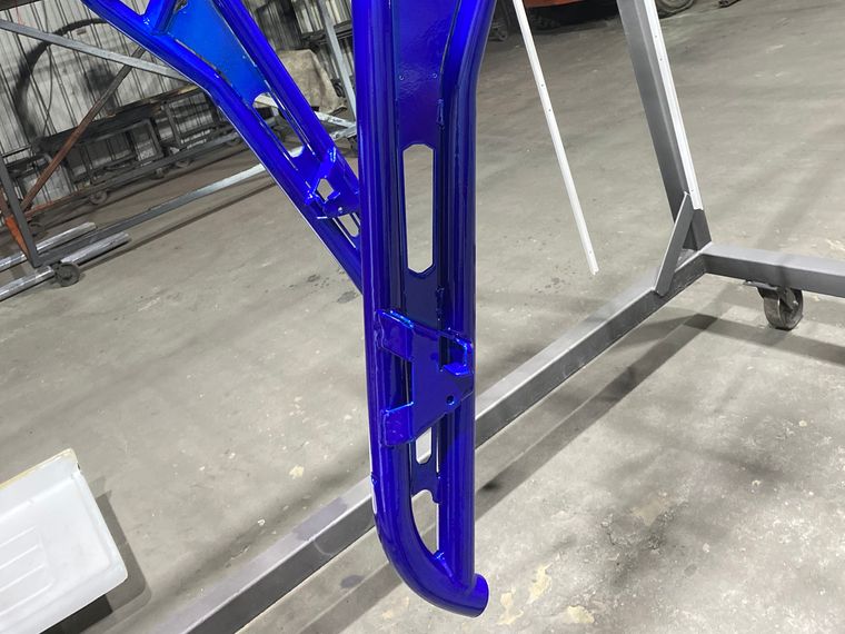 Polaris ATV Frame — Translucent Mountain Blue
