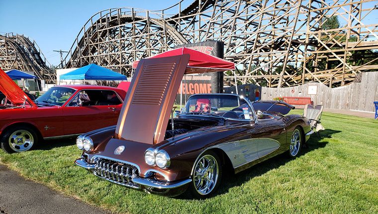 Classic Corvette at Car Show