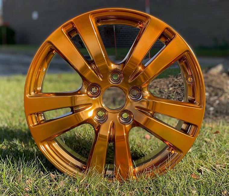 Translucent Sun-Drenched Copper Wheel