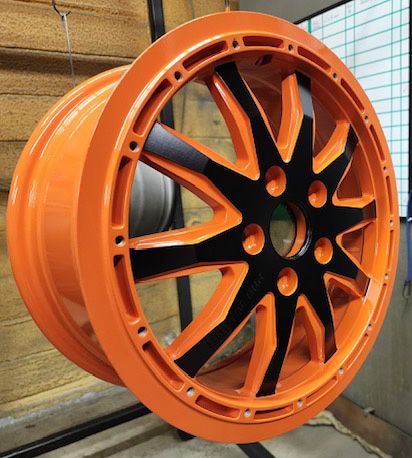 Orange & Black Two-Tone