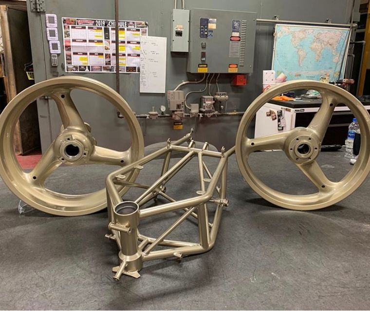 Ducati Frame & Wheels — Champagne