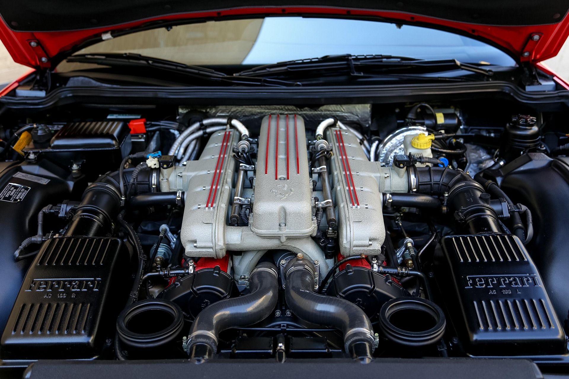 Ferrari engine bay