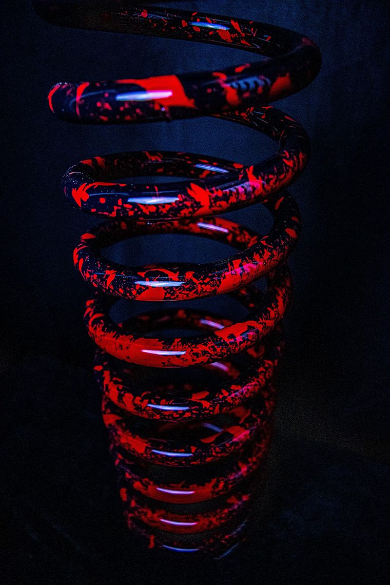 Black & Red Splatter Spring