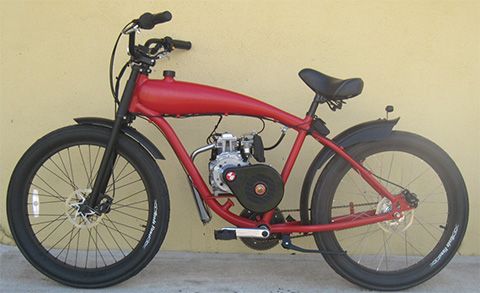 Motorised Bicycle — Candy Red