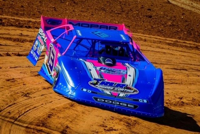Race car — Blue & Pink