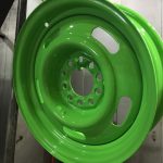 powder coated k green wheel