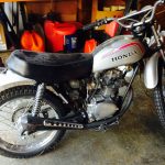 Honda bike with powde coated parts