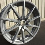 silver powder coated wheel